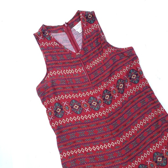 Urban Outfitters Pants - Urban Outfitters Maroon Tribal Sleeveless Romper